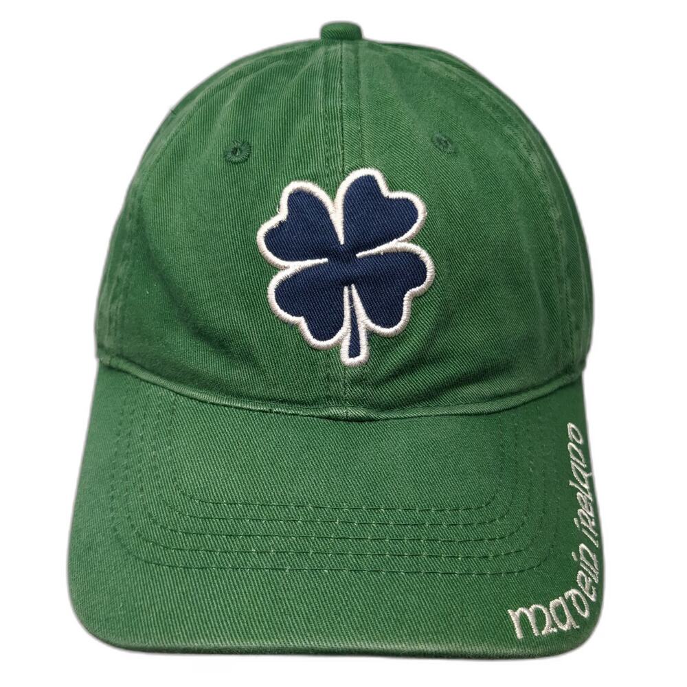 ANOMA Baseball Cap Green Blue White One Size Ireland Shamrock Strapback Hat